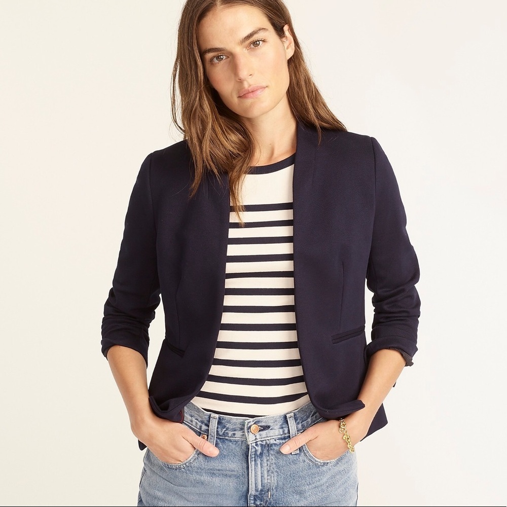 J. Crew Going-Out Blazer in Stretch Twill - Navy - New with Tags